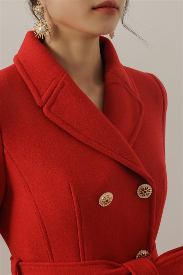 Mona Louise Coat - Red